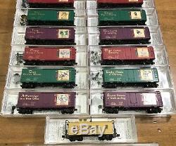 N Scale Micro-trains 12 Days Of Christmas Cars & Locomotive & Caboose