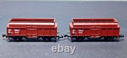 N Scale Minitrix 51 1070 DB BR217 Electric Loco & And 10 Freight Car Set RARE