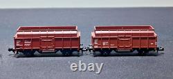 N Scale Minitrix 51 1070 DB BR217 Electric Loco & And 10 Freight Car Set RARE