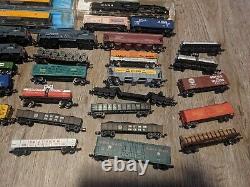 N scale train lot 14 engines 5 dummys 28 cars atlas lima trix bachmann