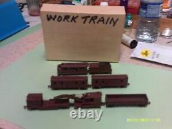 N597 N Scale 7 Car Work Train Includes Crane & Rotary Snow Blower Built From Kit