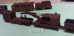 N597 N Scale 7 Car Work Train Includes Crane & Rotary Snow Blower Built From Kit