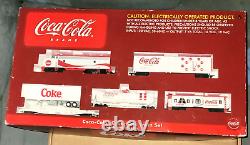 NEW HO ATHEARN COCA COLA Train SET LOCOMOTIVE & 4 Cars & Track 1/87 Scale