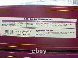 NEW MTH Premier # 20-21145-1/3 R-40 O Scale Complete A Train 6 Car Subway Set