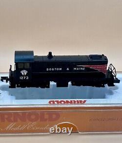 NIB RARE N-Scale Arnold 5028 ALCO S2 Diesel Loco Boston & Maine #1273