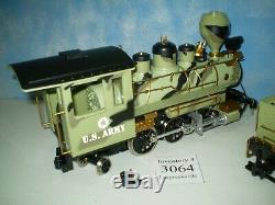 New Keystone G Scale US Army Train Engine + Tender Car Only 1 of 2000 Made