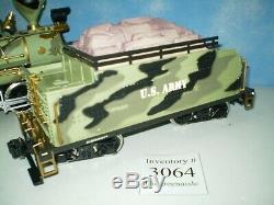 New Keystone G Scale US Army Train Engine + Tender Car Only 1 of 2000 Made