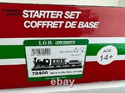 New LGB 72400 STARTER SET Train Engine Cars Track Transformer Tested See Video