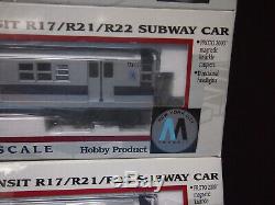 New York City Transit R17/21/22 Subway 4 car Train, HO Walthers Proto 1000