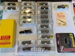 Nn3 Lot Of Loco, cars, Track, transformer And Tool, Micro-Trains. Free Shipping