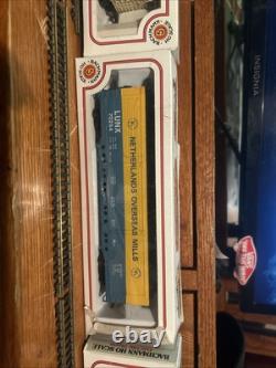 Old school train with train cars