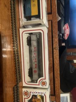 Old school train with train cars