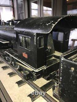 Original Buddy L outdoor railroad 963 train engine with coal car and Track