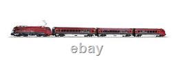 PIKO 58131 Railjet Train Set Rh 1216 Electric Locomotive + 3 Cars ÖBB V