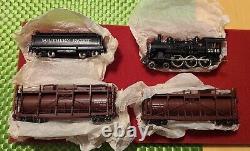 PSC Brass SP Fire Train T-1 Class 4-6-0 with Two Water Cars #15438 RARE NIB