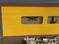Phoenix Railways O Gauge 18 Unmarked YellowithRed Illuminated Passenger Car HTF