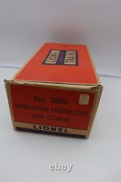 Postwar Lionel No. 3356 Operating Horse Car & Corral Set 1964-65 TRAIN