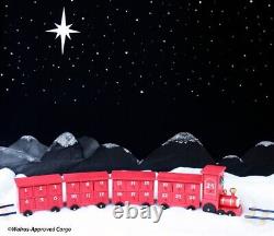 Pottery Barn Kids Wooden Train Advent Calendar -nib- All Aboard For Fun Décor