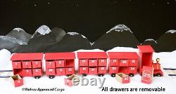 Pottery Barn Kids Wooden Train Advent Calendar -nib- All Aboard For Fun Décor