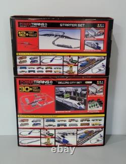 Power City Trains Deluxe City + Starter Set LOT TRACKS BRIDGES + MORE (READ)