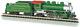 Prairie 2-6-2 Locomotive And Tender Southern Train Car, Green, N Scale