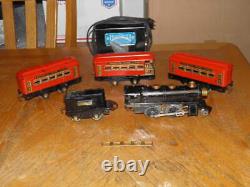 Prewar American Flyer Passenger Train Set Steam Engine Tender 2-1211 1-1212 Cars