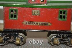Prewar Dorfan 3931 Painted Caboose Late Production Rare Freight Train Car