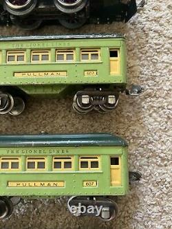 Prewar Lionel 253 Locomotive, 607 Pullman, 608 Observation Car, Train Lot