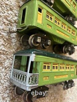 Prewar Lionel 253 Locomotive, 607 Pullman, 608 Observation Car, Train Lot