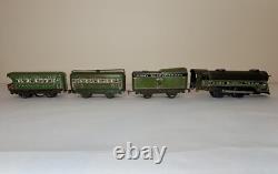 Prewar Marx Army Supply Train #500 Locomotive & Tender, Radio Car, Official Car