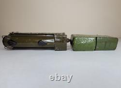Prewar Marx Army Supply Train #500 Locomotive & Tender, Radio Car, Official Car