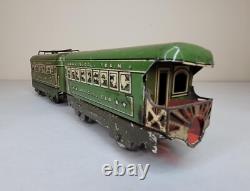Prewar Marx Army Supply Train #500 Locomotive & Tender, Radio Car, Official Car