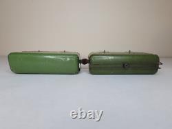 Prewar Marx Army Supply Train #500 Locomotive & Tender, Radio Car, Official Car
