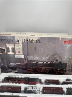 RARE Marklin Delta #29605 Steam Locomotive Cargo Train Set Read