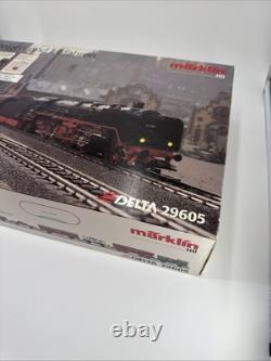 RARE Marklin Delta #29605 Steam Locomotive Cargo Train Set Read