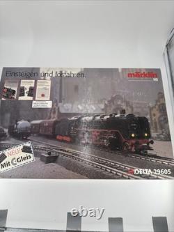 RARE Marklin Delta #29605 Steam Locomotive Cargo Train Set Read