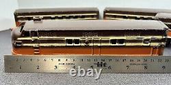 RARE Mid West Plating Aluminum Toy Railroad Train 3 Cars & Locomotive Freeport