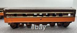 RARE Mid West Plating Aluminum Toy Railroad Train 3 Cars & Locomotive Freeport