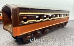 RARE Mid West Plating Aluminum Toy Railroad Train 3 Cars & Locomotive Freeport