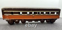 RARE Mid West Plating Aluminum Toy Railroad Train 3 Cars & Locomotive Freeport