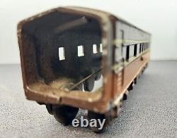 RARE Mid West Plating Aluminum Toy Railroad Train 3 Cars & Locomotive Freeport