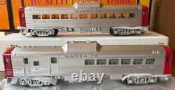Rail King MTH 30-2145-1 O Gauge Santa Fe RDC Budd Car Set withPS1 NIB