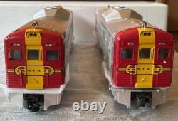Rail King MTH 30-2145-1 O Gauge Santa Fe RDC Budd Car Set withPS1 NIB