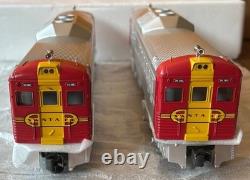 Rail King MTH 30-2145-1 O Gauge Santa Fe RDC Budd Car Set withPS1 NIB