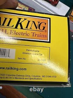 Rail King Pannsylvania American Crane Train Car 30-7932 0-27 Gauge Nib