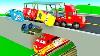Railroad Cars Stories Mack Transporter Truck Train Hit Mcqueen Friends In Trouble Police Chase