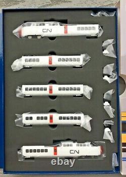 Rapido 1/160 N C. N. Canadian National Turbo Train 5 Car Set Dc/dcc Sound 520505