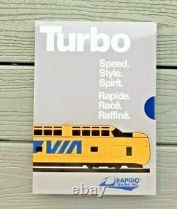 Rapido 1/160 N C. N. Canadian National Turbo Train 5 Car Set Dc/dcc Sound 520505