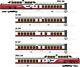 Rapido 203503 Ho Uac Turbotrain 5-car Passenger Train-only Set (2022 Ver.)