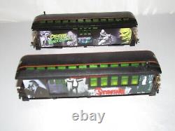 Rare Hawthorne Village Universal Studios Monsters Train Set-loco+tender+4 Cars+